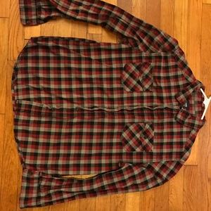 Route 66 Red Plaid Button Down - Large